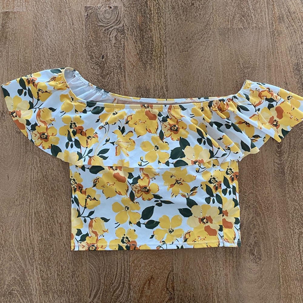Kortnie Jeane Off the Shoulder Bathing Suit Top